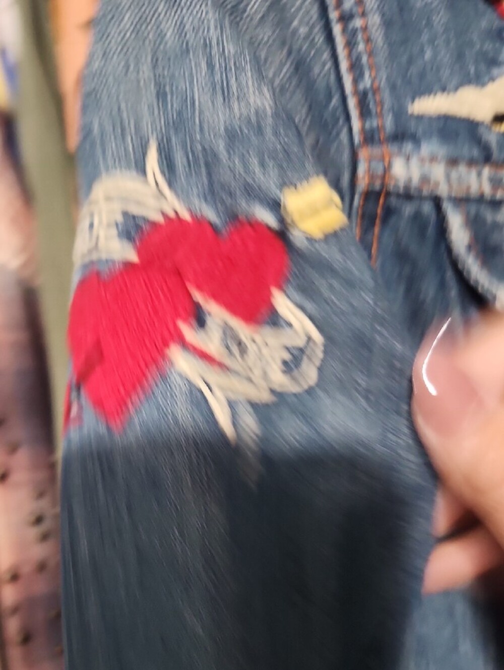 Lucky Brand Vintage-Inspired Embroidered Denim Jacket - Blue - Picture 6 of 8